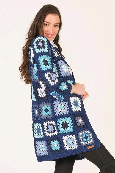cardigan de crochê