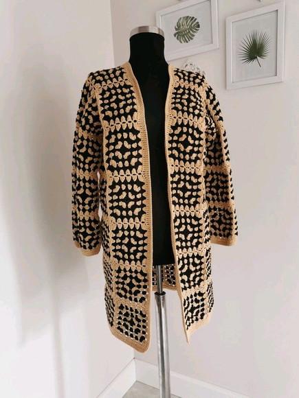 cardigan de crochê