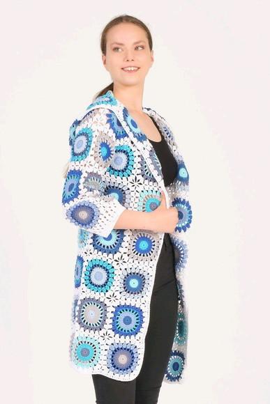 cardigan de crochê