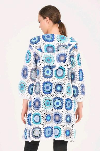cardigan de crochê