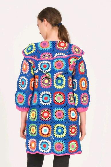 cardigan de crochê