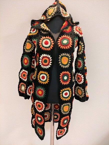 cardigan de crochê