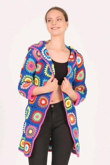 cardigan de crochê