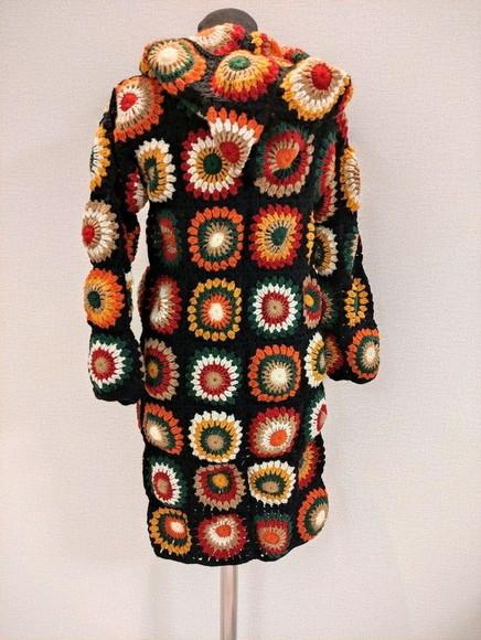 cardigan de crochê