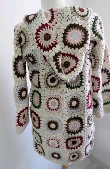 cardigan de crochê