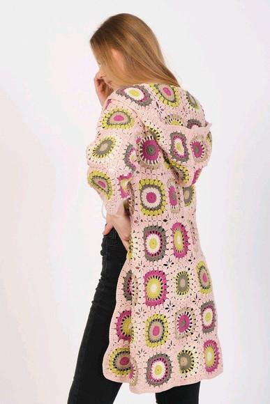 cardigan de crochê