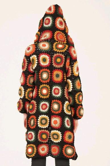 cardigan de crochê
