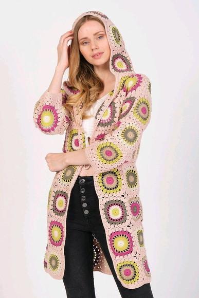 cardigan de crochê