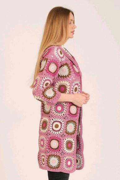cardigan de crochê