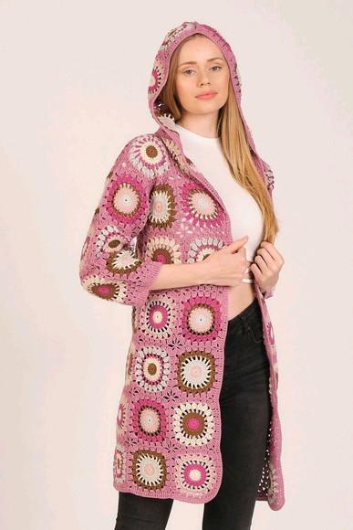 cardigan de crochê