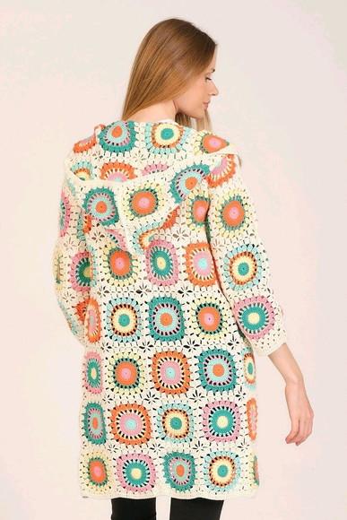cardigan de crochê