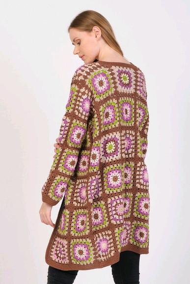 cardigan de crochê