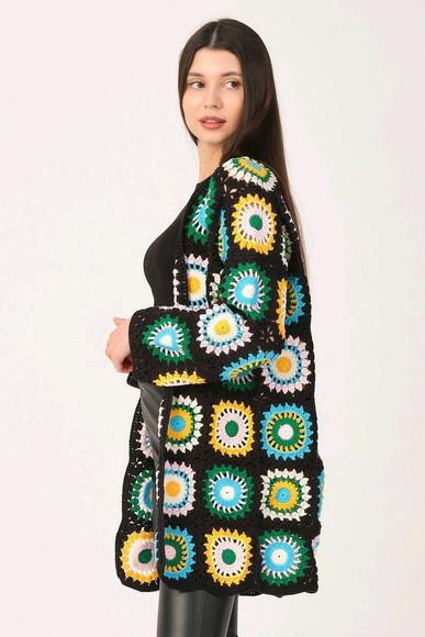 cardigan de crochê