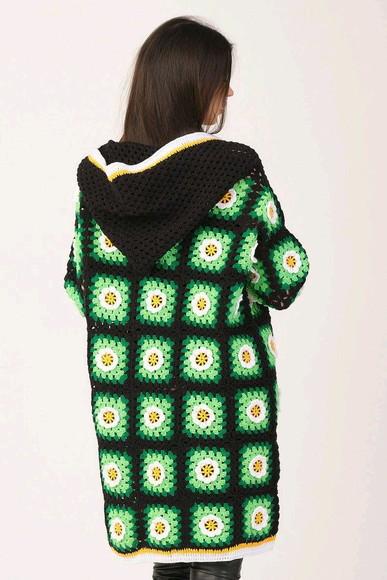 cardigan de crochê