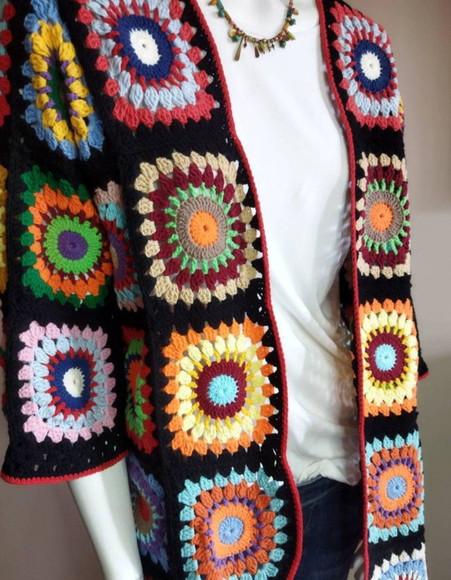 Cardigan De Crochê
