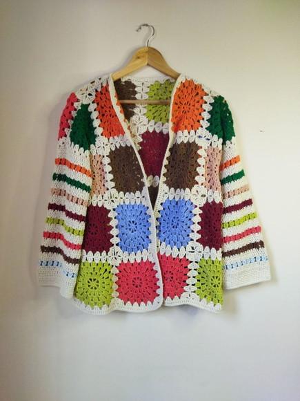Cardigan De Crochê