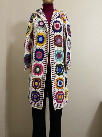 Cardigan De Crochê
