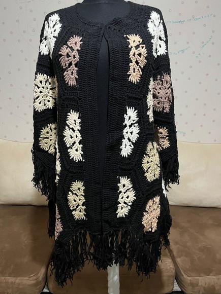 Cardigan De Crochê