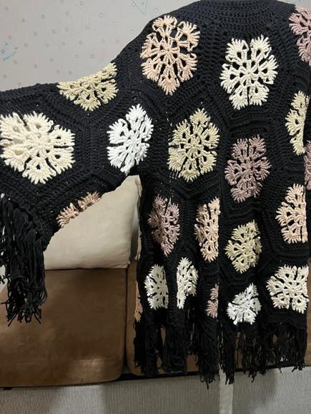 Cardigan De Crochê