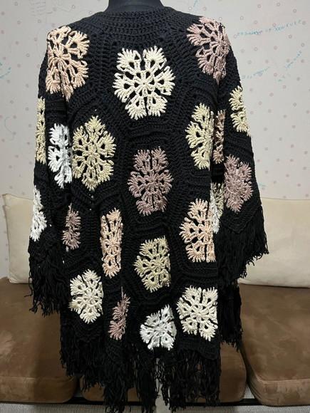 Cardigan De Crochê
