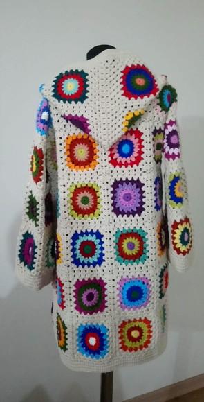 Cardigan De Crochê