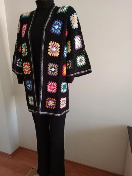 Cardigan De Crochê