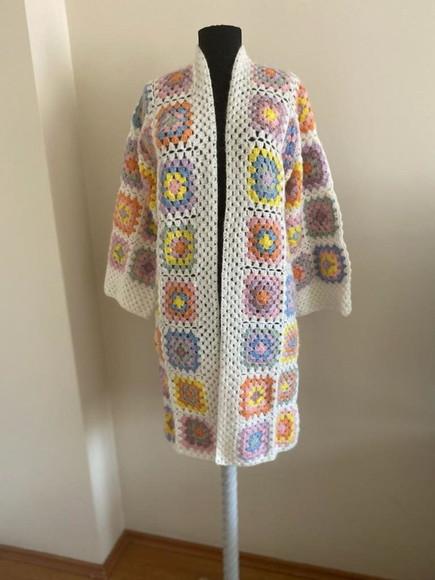 Cardigan De Crochê
