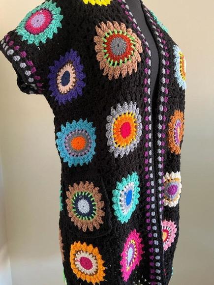 Cardigan De Crochê