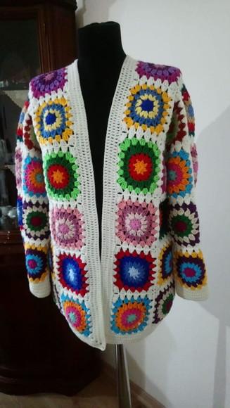 Cardigan De Crochê