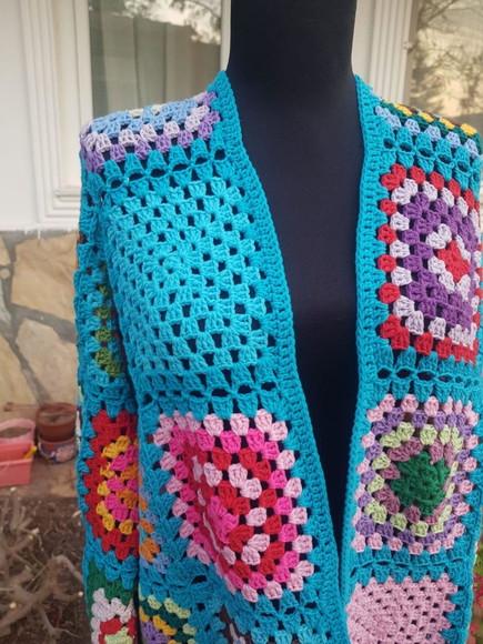 Cardigan De Crochê