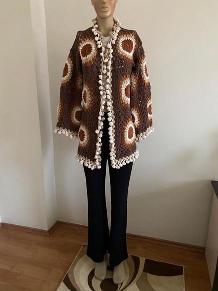 Cardigan De Crochê