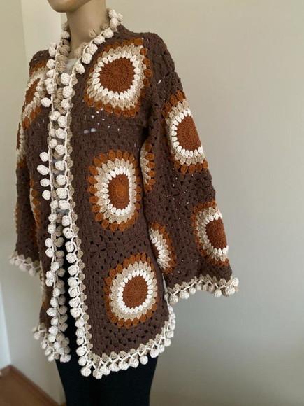 Cardigan De Crochê