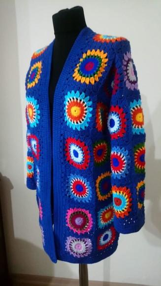 Cardigan De Crochê