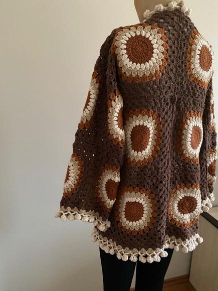 Cardigan De Crochê