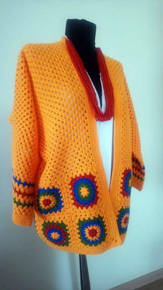 Cardigan De Crochê