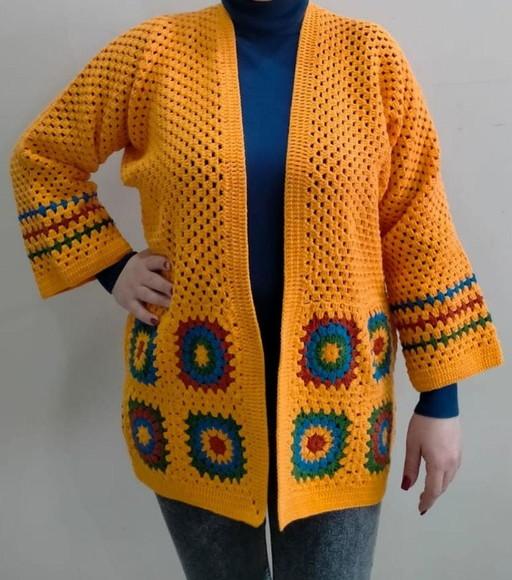Cardigan De Crochê