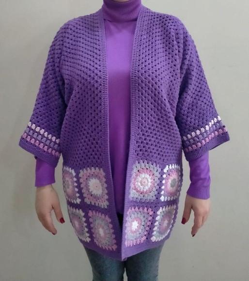 Cardigan De Crochê