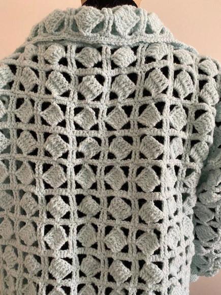 Cardigan De Crochê