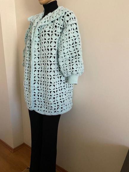 Cardigan De Crochê