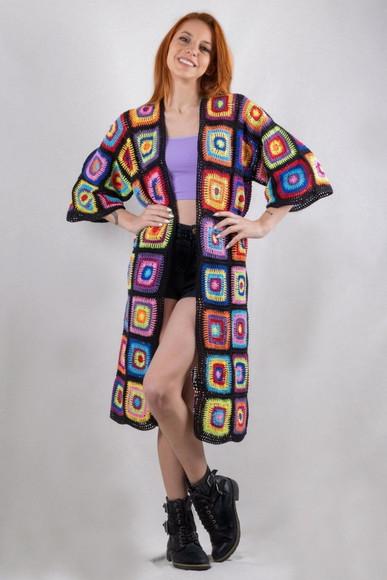 Cardigan De Crochê