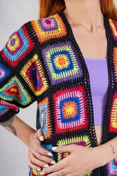 Cardigan De Crochê