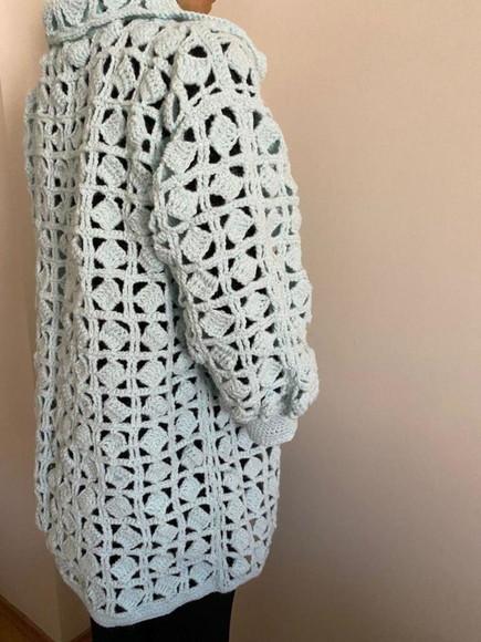 Cardigan De Crochê
