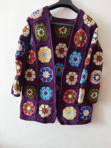 Cardigan De Crochê