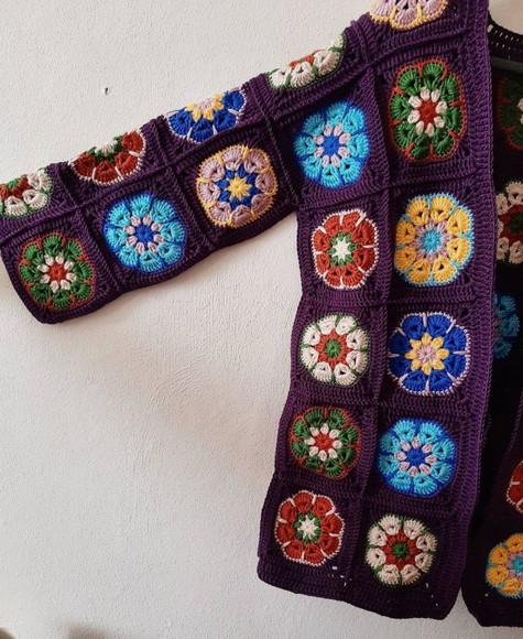 Cardigan De Crochê