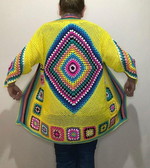 Cardigan De Crochê