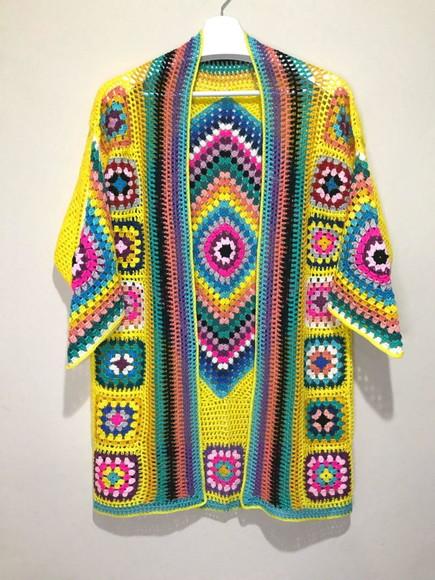 Cardigan De Crochê
