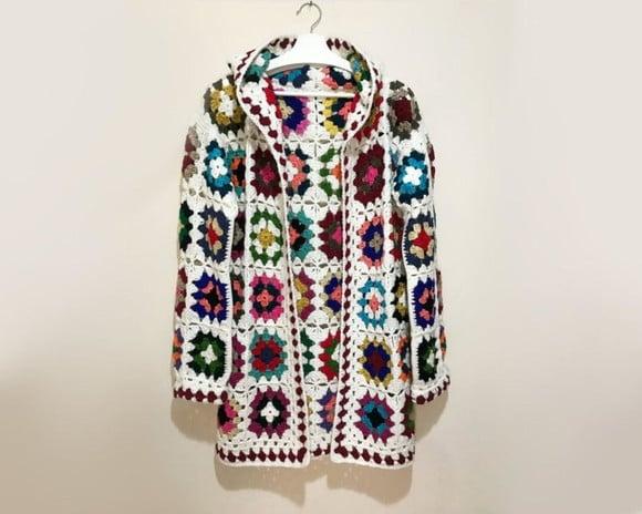 Cardigan De Crochê