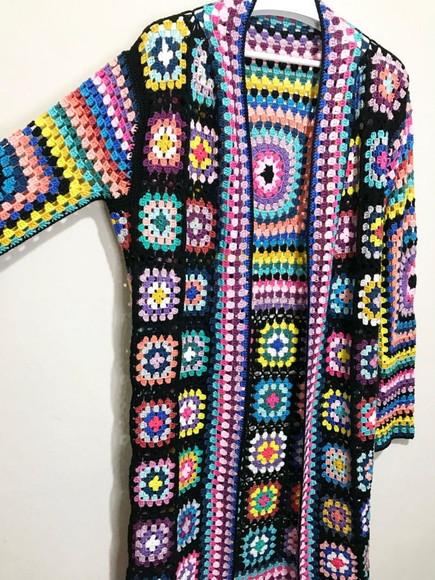 Cardigan De Crochê