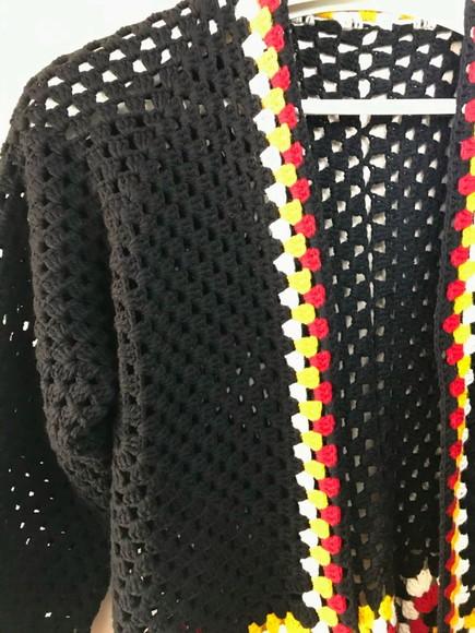 Cardigan De Crochê