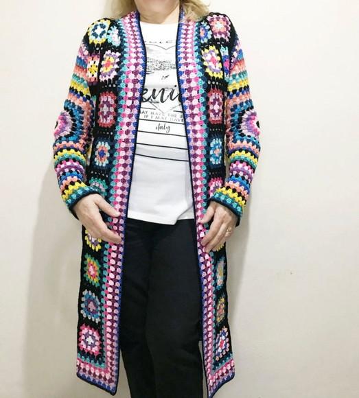 Cardigan De Crochê